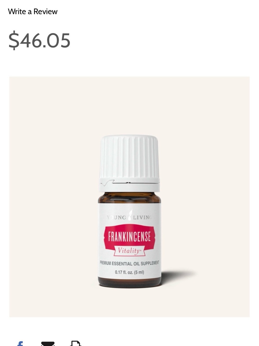 Young Living Frankincense Vitality Unopened 5ml